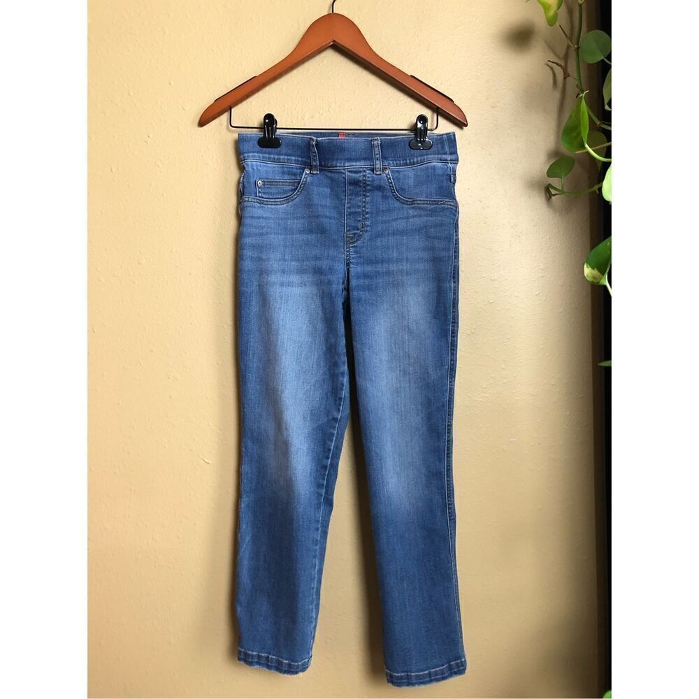 Spanx Jeans Womens Small Blue Straight Leg Ankle Vintage Indigo